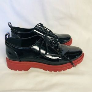 Mix No. 6 Women’s Fashion Shoes Sz 9 Flat Form Lace Up Black